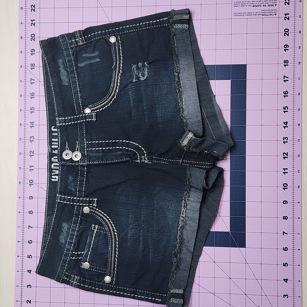 Denim Shorts 🌞 Dark Rinse 🌴 Sz 11/12 ⭐️ Hydraulic ❤️ Maurices 🇺🇲 EUC